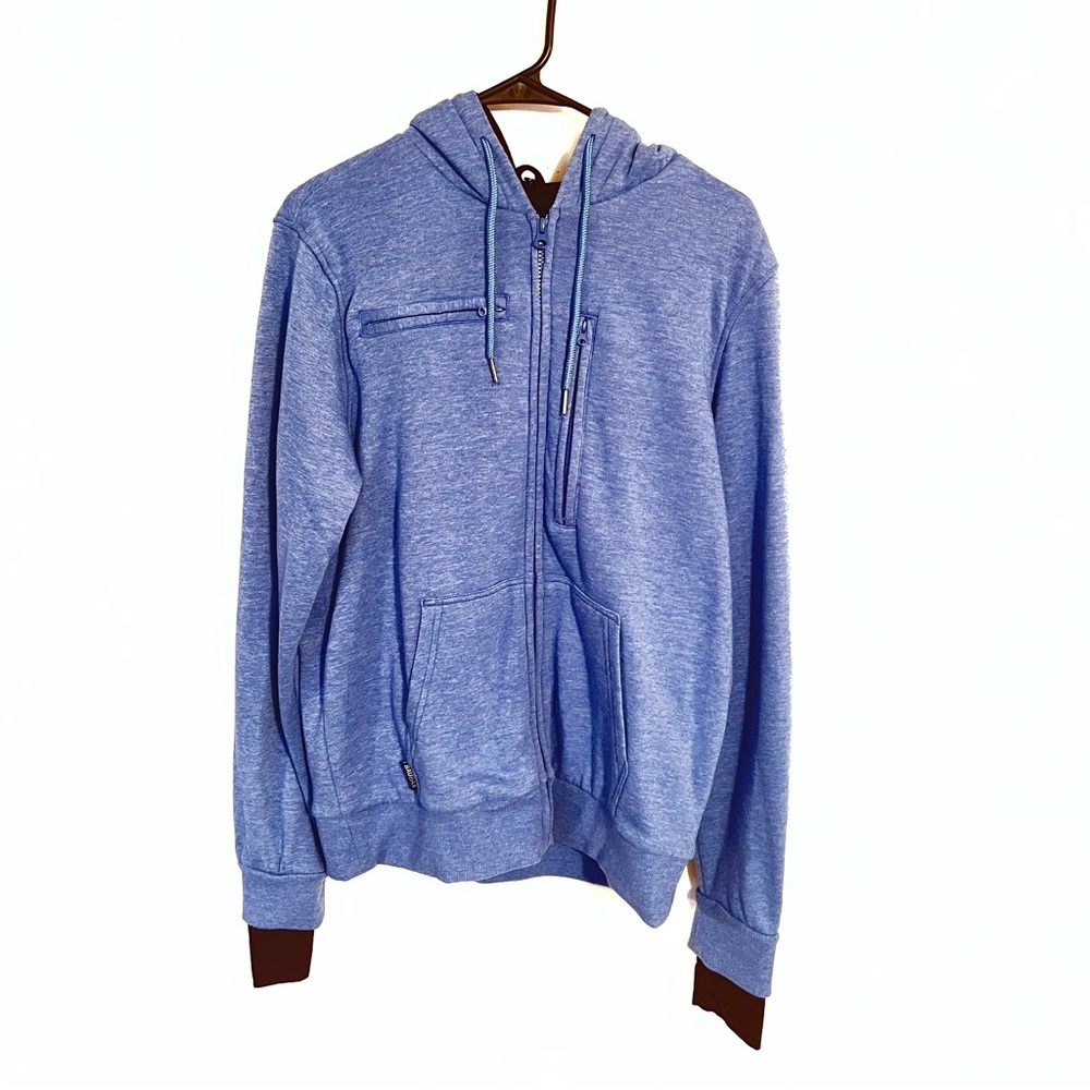BauBax Creative Lifestyle Full Zip Jacket Men Size M Blue